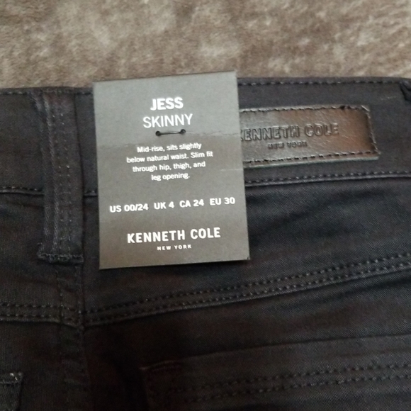 KENNETH COLE JESS SKINNY ONYX WASH JEANS 00 or 24 - Picture 6 of 7